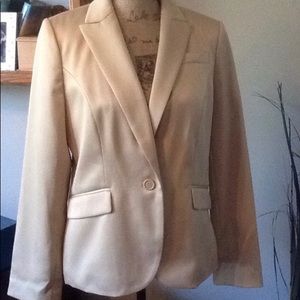 Gold Rayon Apostrophe Blazer
